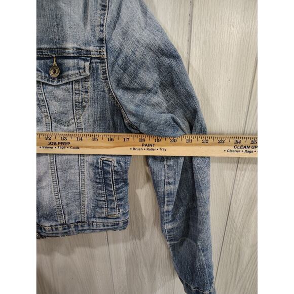 Red Camel Women’s Blue Jean Denim Jacket Size L 90s Retro Western - Picture 7 of 7